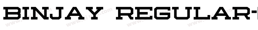 Binjay Regular字体转换 Binjay Regular字体转换